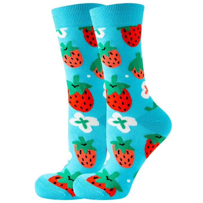 'Tasty Strawberry' Crew Socks