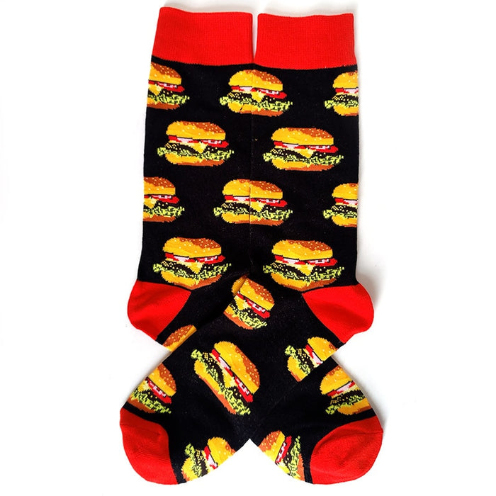 'Deluxe Burger' Crew Socks