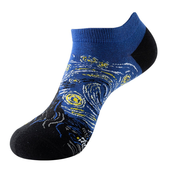 'The Famous Starry Night' Ankle Socks