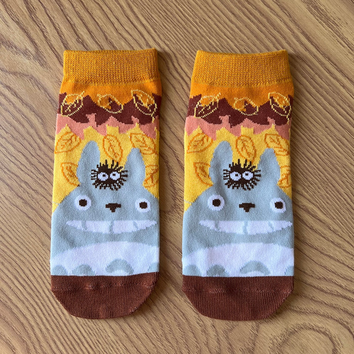 My Neighbor Totoro "Totoro And Leaves" Ankle Socks