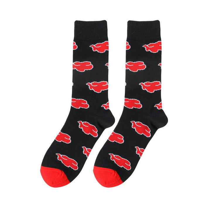 Naruto 'Akatsuki Design' Crew Socks