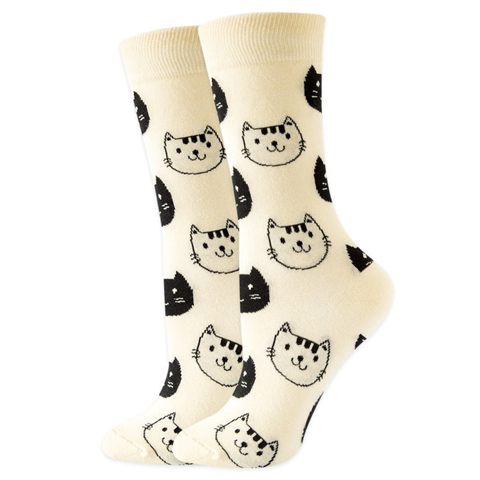 'Smiling Cat' Crew Socks