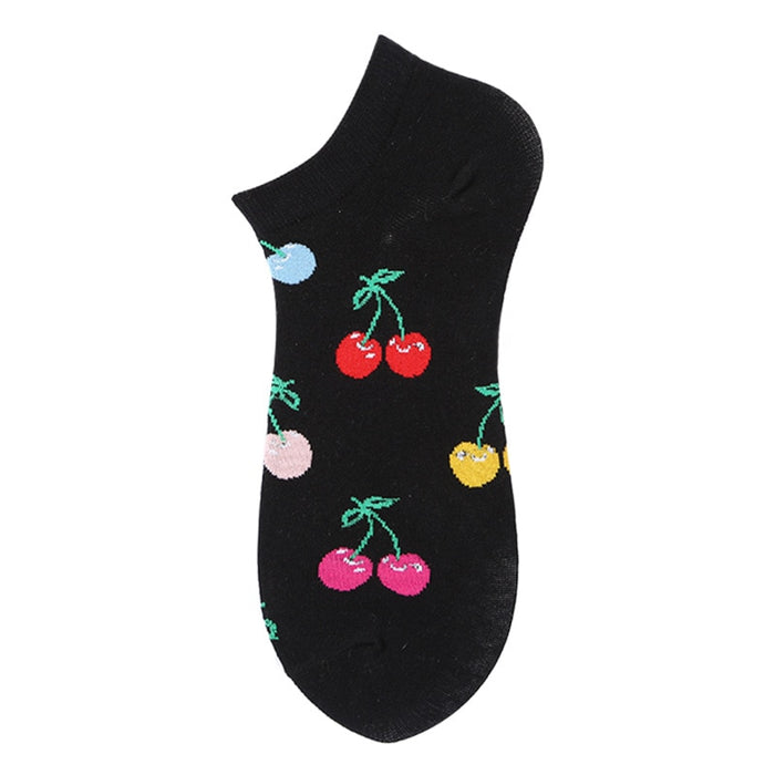 'Colorful Cherries' Ankle Socks