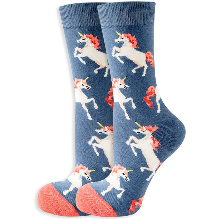 "Amusing Unicorn" Crew Socks