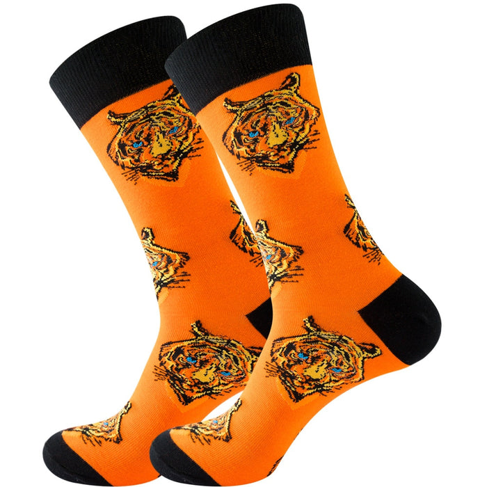 'Tiger Face' Crew Socks