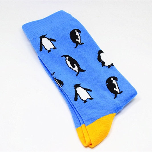 'Playful Penguins' Crew Socks