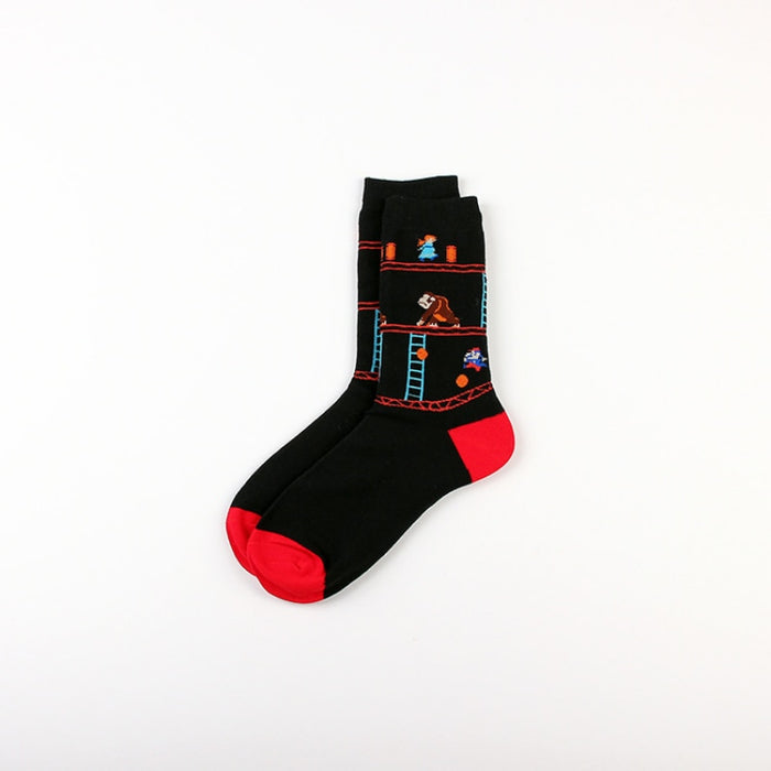 Super Mario 'Super Mario Gameplay Black' Crew Socks