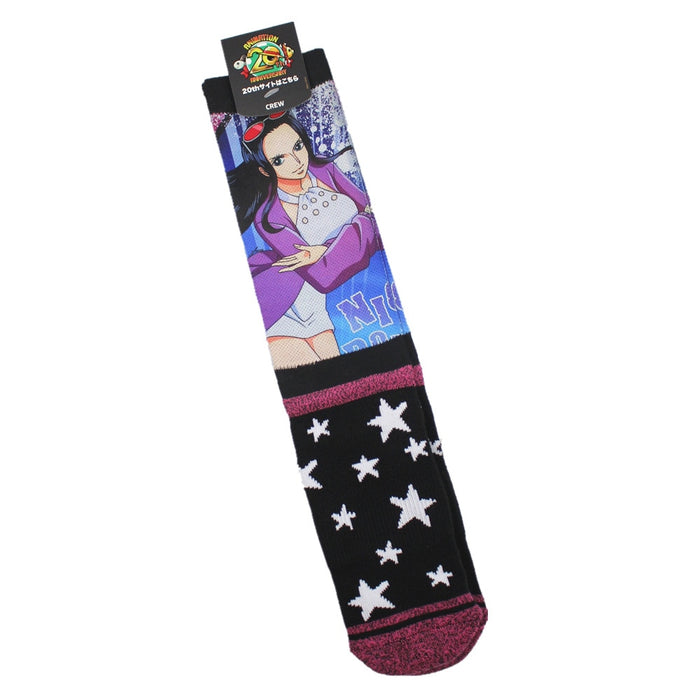 One Piece "Nico Robin Purple Sweater" Crew Socks