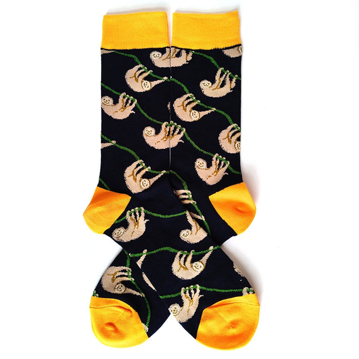 'Brown Sloth' Crew Socks