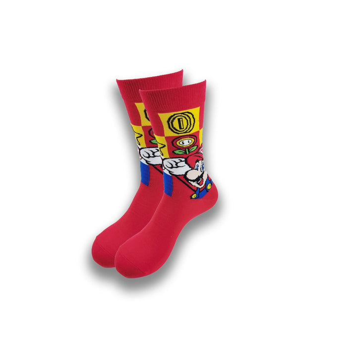 Super Mario 'Smiling Mario' Crew Socks