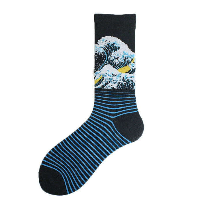 'Huge Waves' Crew Socks