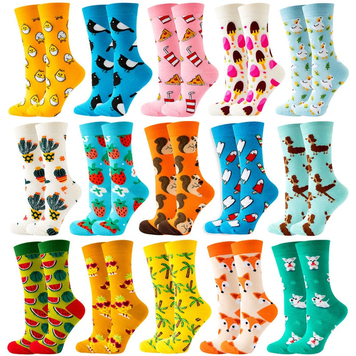 "Resplendent Rosaceae" Crew Socks