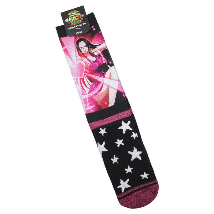 One Piece 'Boa Hancock in Pink Gown' Crew Socks