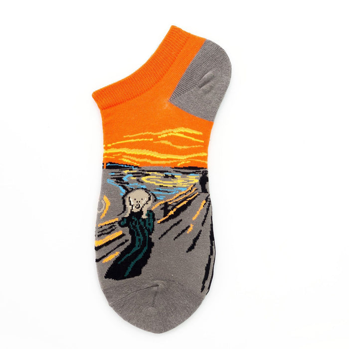 'The Scream' Ankle Socks