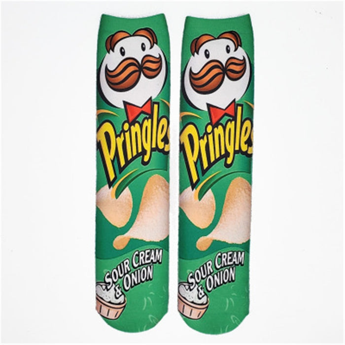 Snacks 'Sour Cream Pringles' Socks