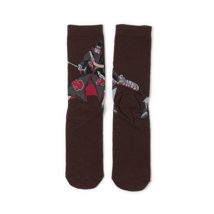 Naruto 'Sasuke Wearing Akatsuki Robe' Crew Socks