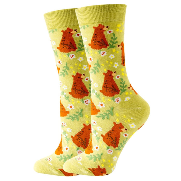 'Lovely Bear' Crew Socks