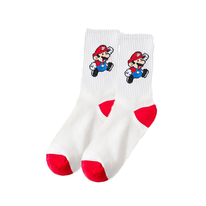 Super Mario 'Jumping Super Mario V2' Crew Socks