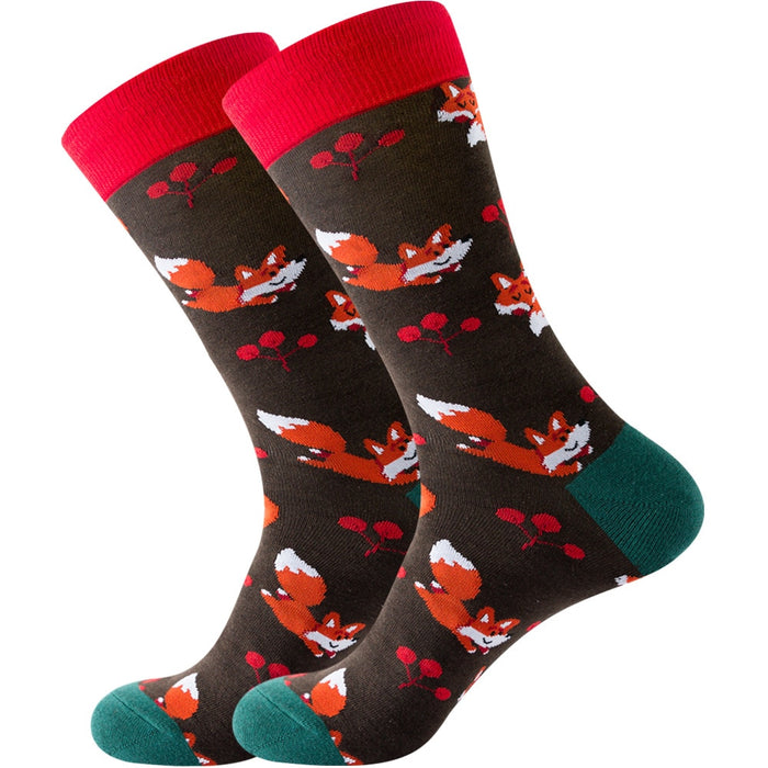 'Smiling Fox' Crew Socks