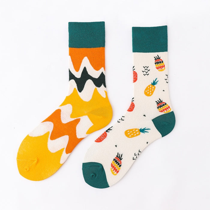 Mismatch 'Fresh Fruits' Crew Socks