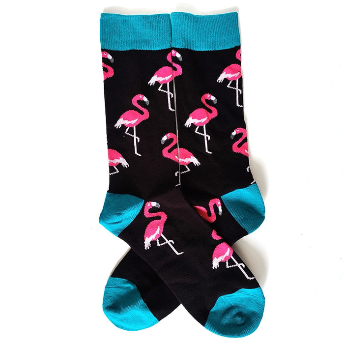 'Big Pink Flamingo' Crew Socks