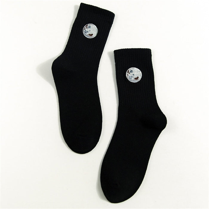 Planets 'Bumpy Moon' Crew Socks