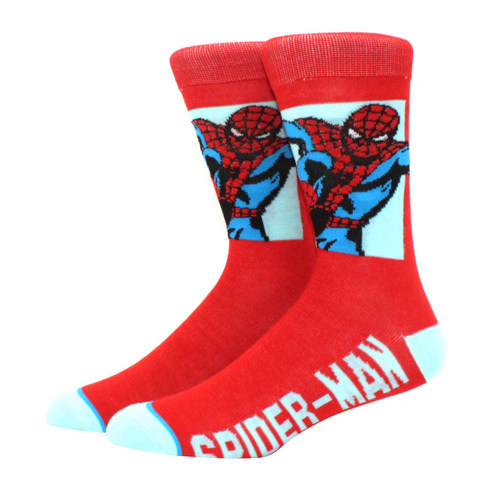 Avengers 'Comic Spiderman' Crew Socks