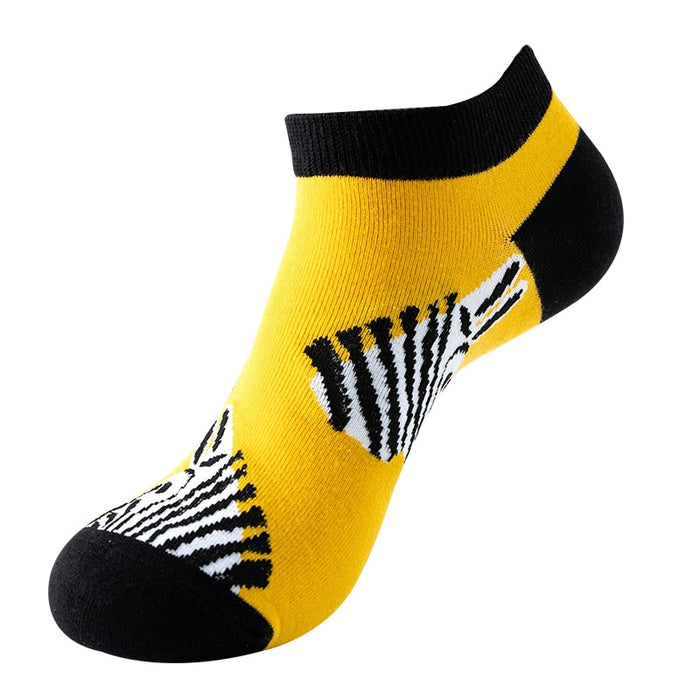 'Zebra Head' Ankle Socks