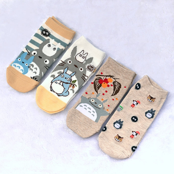 My Neighbor Totoro "My Neighbor Totoro Characters Minimal" Ankle Socks