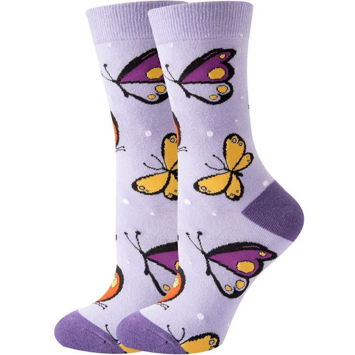 'Pretty Butterfly' Crew Socks