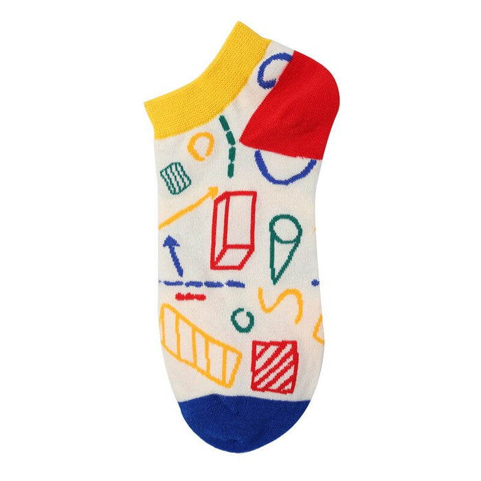 'Geometry' Ankle Socks