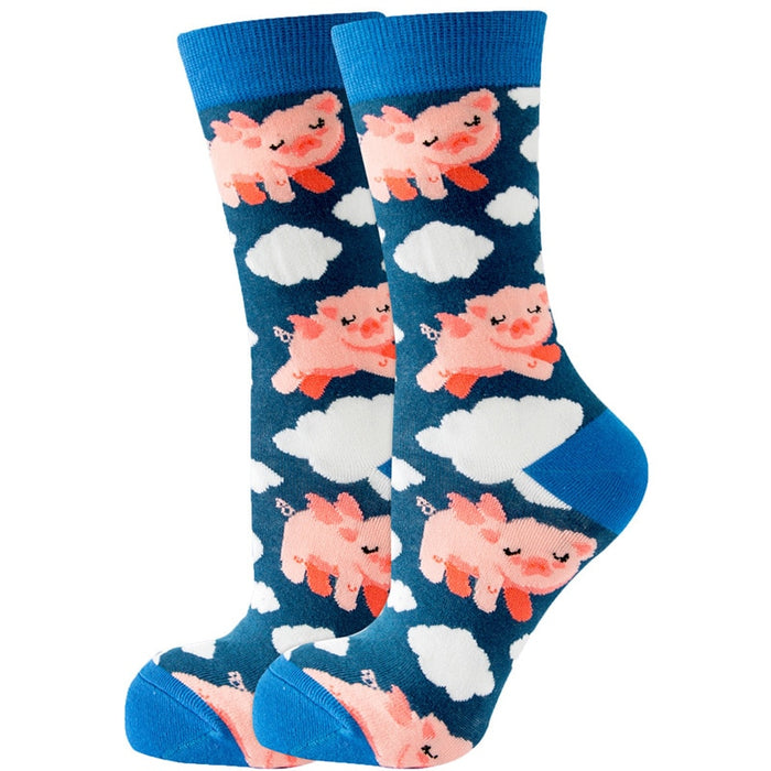 "Cute Piglets" Crew Socks