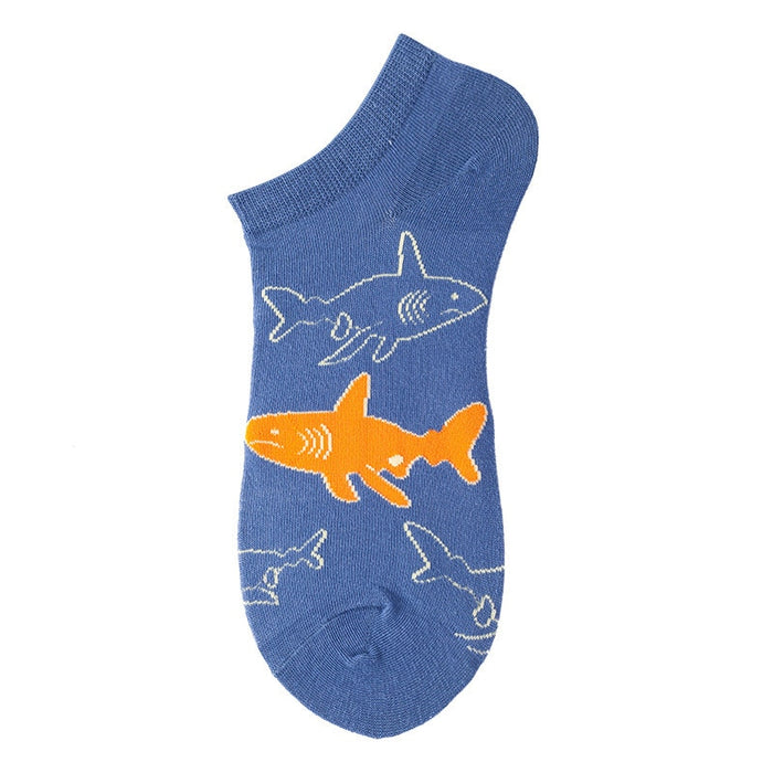 'Wandering Shark' Ankle Socks