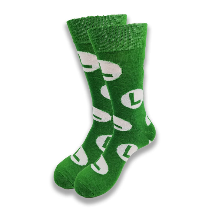 Super Mario 'Luigi' Crew Socks