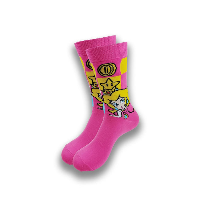 Super Mario 'Princess Toadstool' Crew Socks