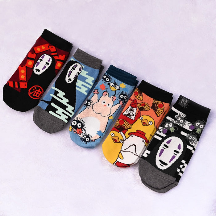 Spirited Away "No Face" Ankle Socks