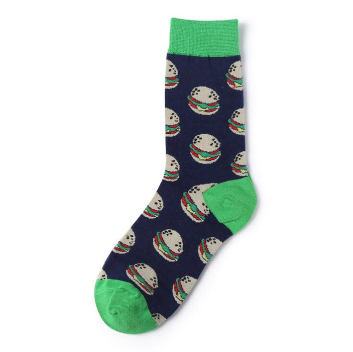 "Fluffy Burgers" Crew Socks