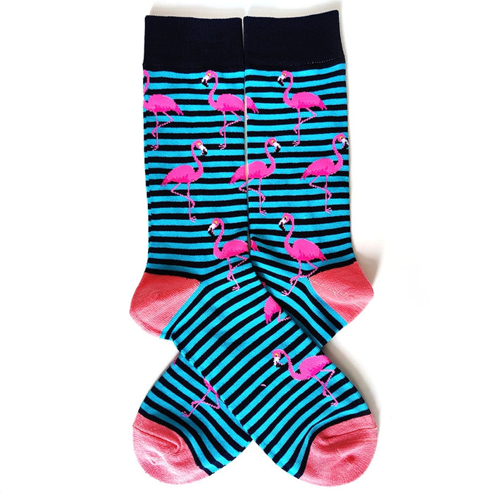 'Pink Flamingo' Crew Socks