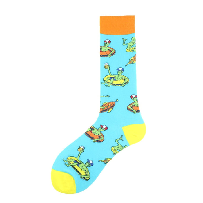 'Chilling Alien' Crew Socks