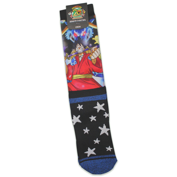 One Piece "Angry Monkey D. Luffy " Crew Socks