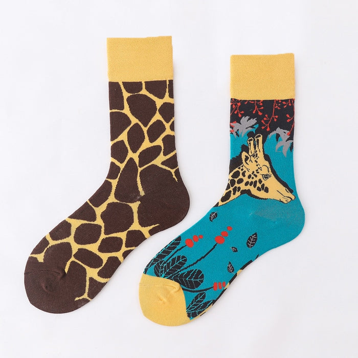 Mismatch 'Long Necked Giraffe' Crew Socks