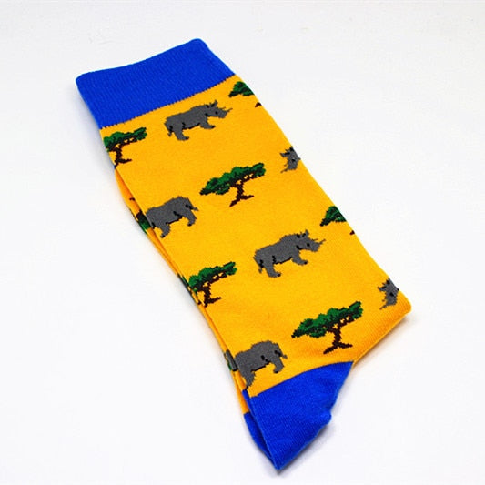 'Majestic Rhino' Crew Socks