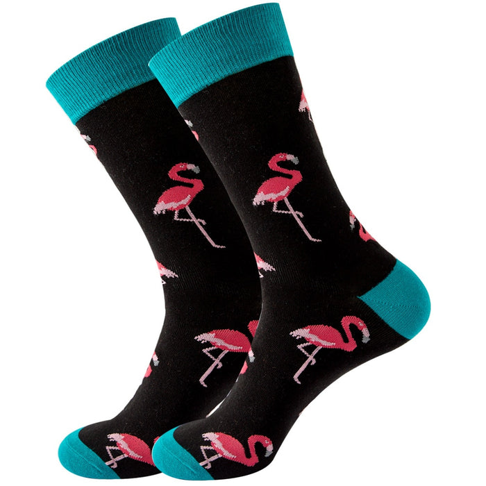 'Flamingo' Crew Socks