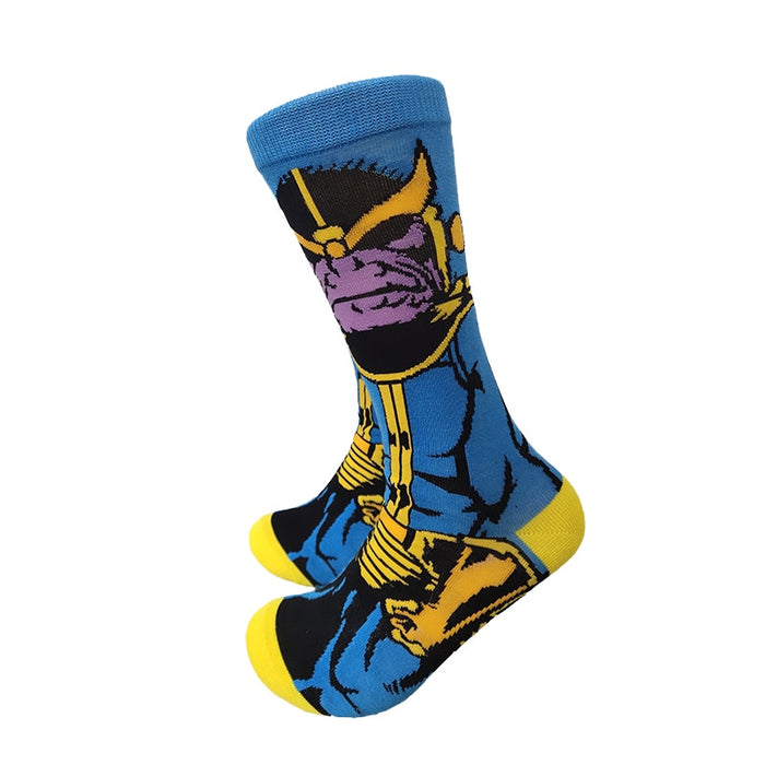 Avengers 'Comic Thanos' Crew Socks