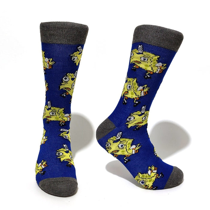 Spongebob ' Meme Spongebob' Crew Socks