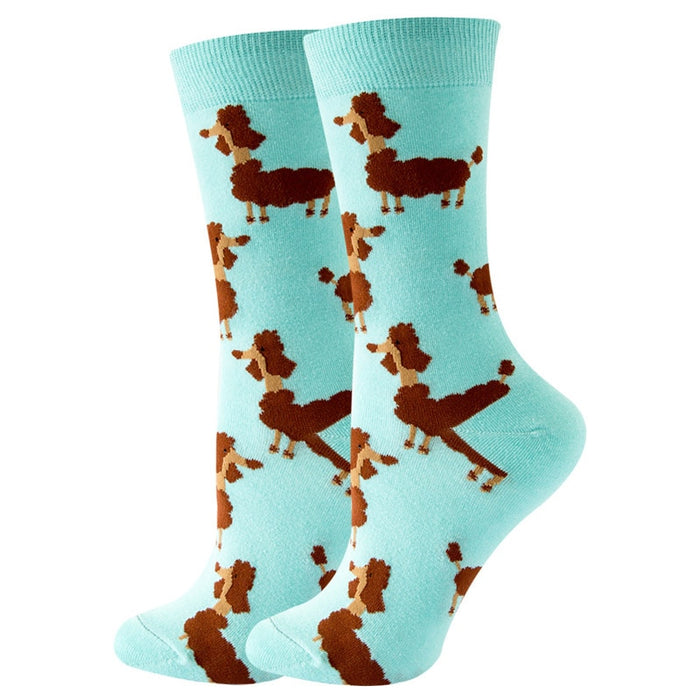 'Pretty Poodle' Crew Socks