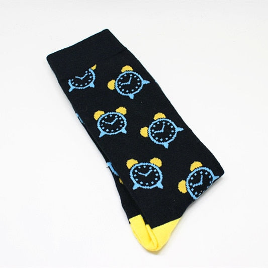 Mismatch 'Busy Alarm Clock' Crew Socks