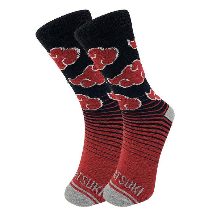 Naruto 'Akatsuki's Symbol Red And White' Crew Socks