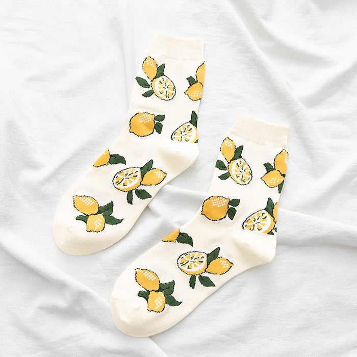 'Sour Lemons' Crew Socks