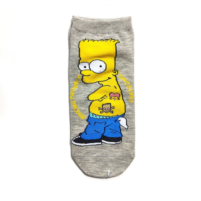 The Simpsons 'Bart's Tattoos' Ankle Socks